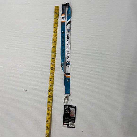 🏒3/$15🏒 San Jose Sharks JF Sports NHL Breakaway Lanyard 17" - NEW - Picture 2 of 5